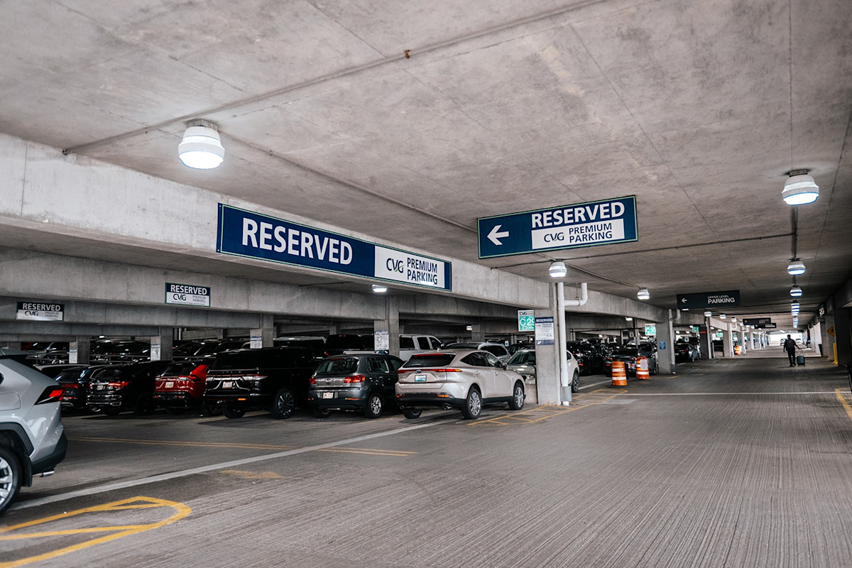Reserved Parking in the CVG Terminal Garage