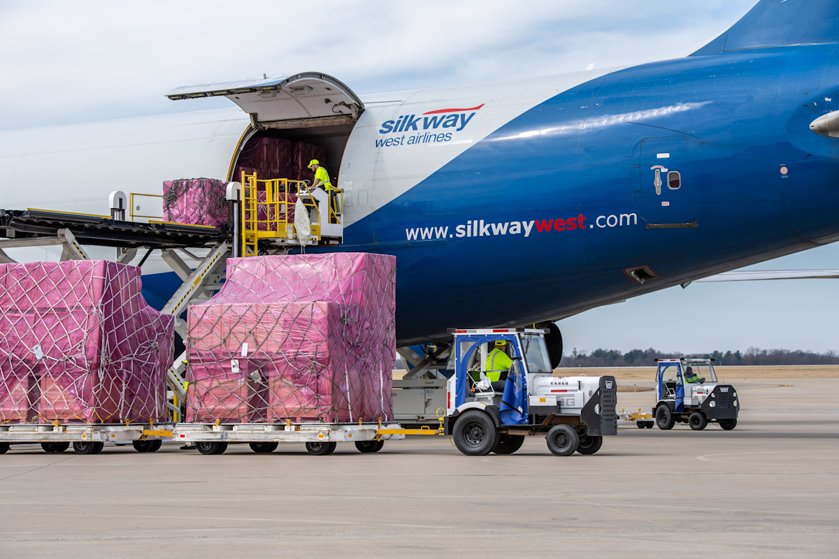 Silkway Cargo on Airplane