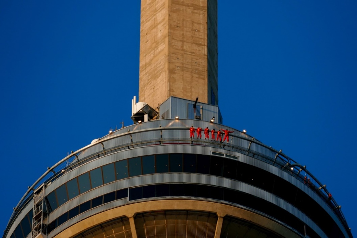 The Edge Walk of the CN Tower in Toronto