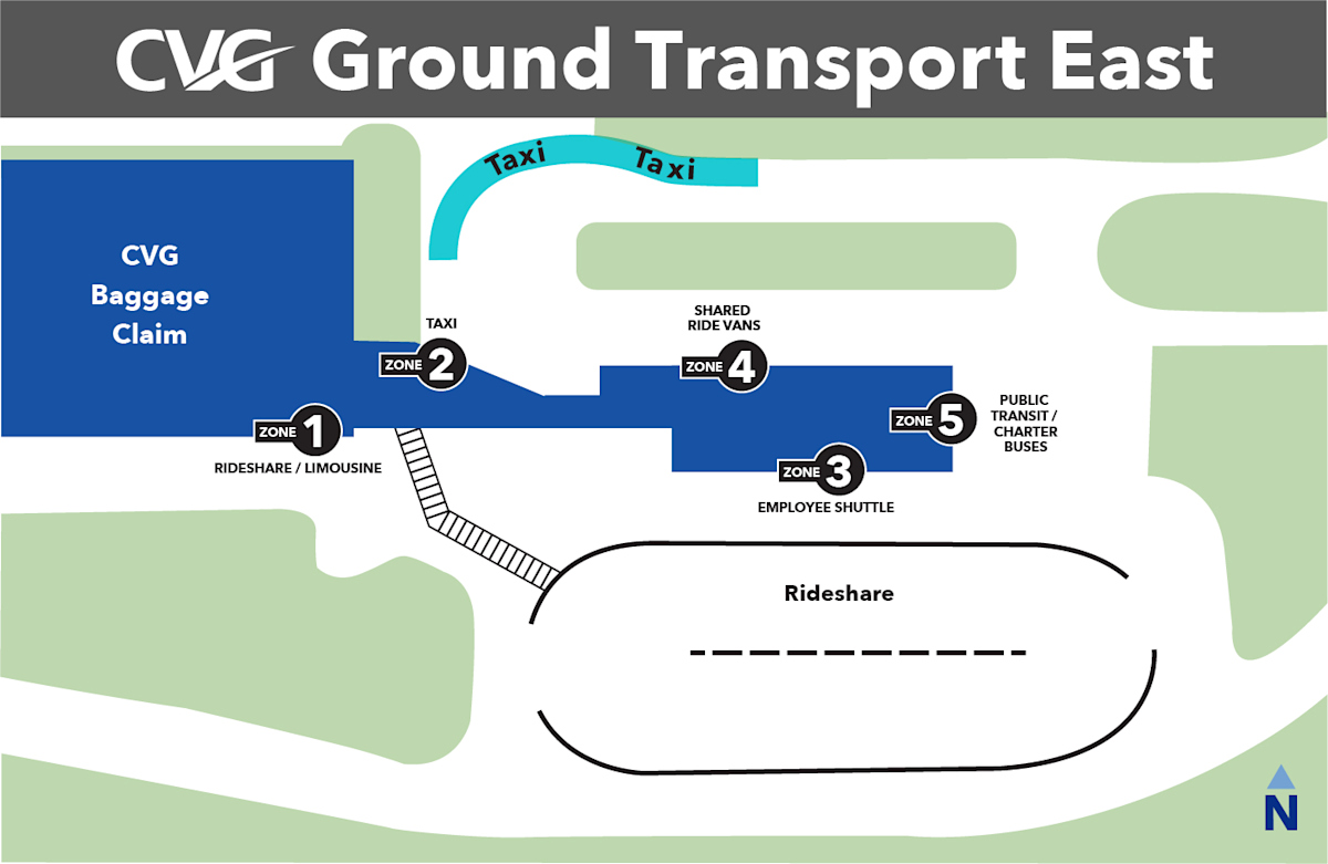 Ground Transport East Map