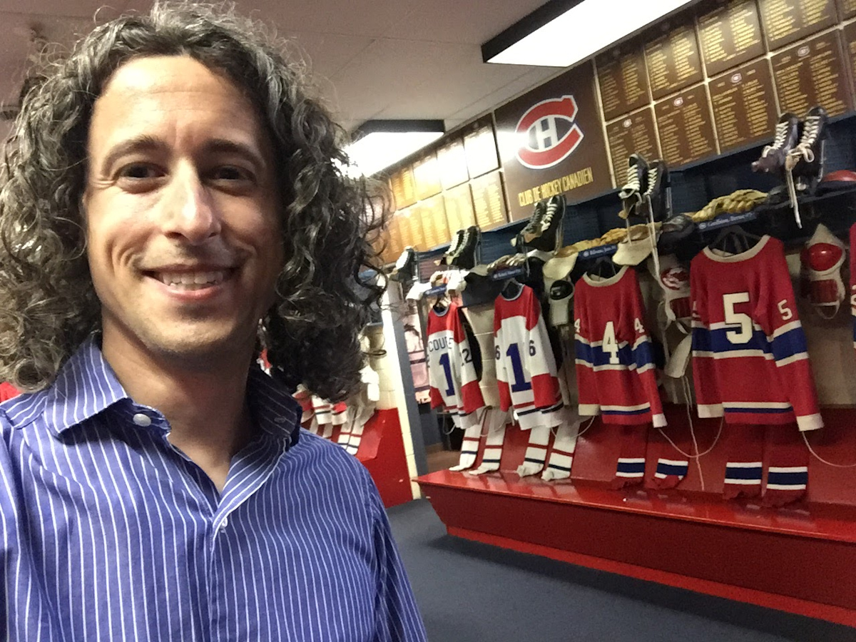 Selfie of Jay at the Hockey Hall of Fame