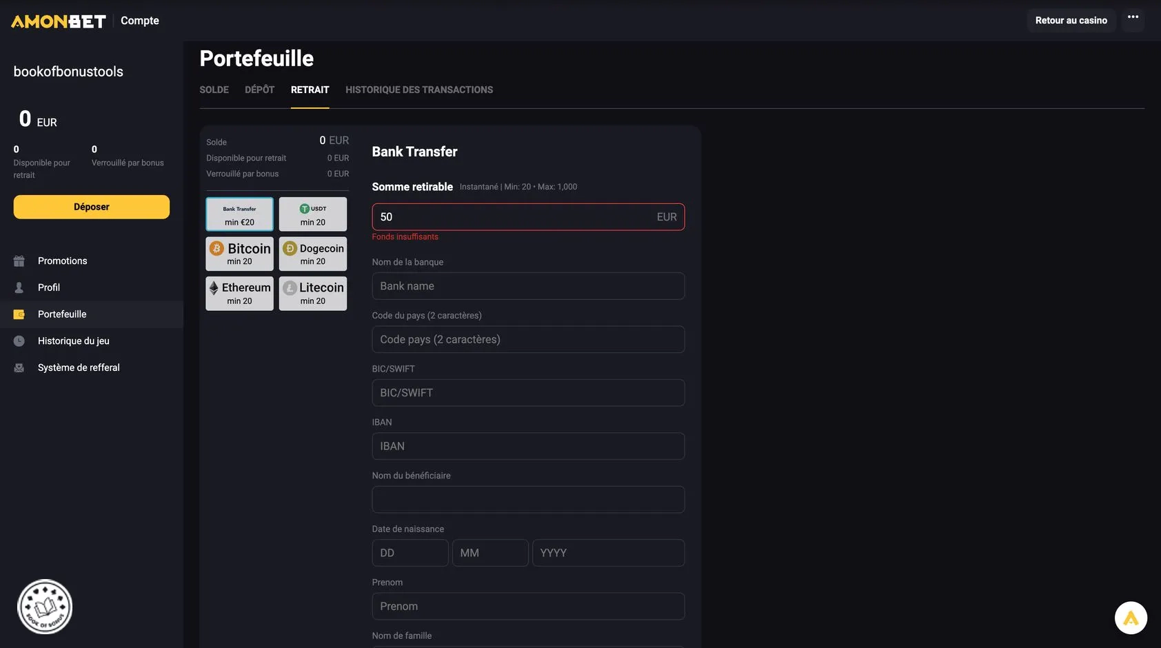comment retirer sur amonbet casino comment retirer sur amonbet casino