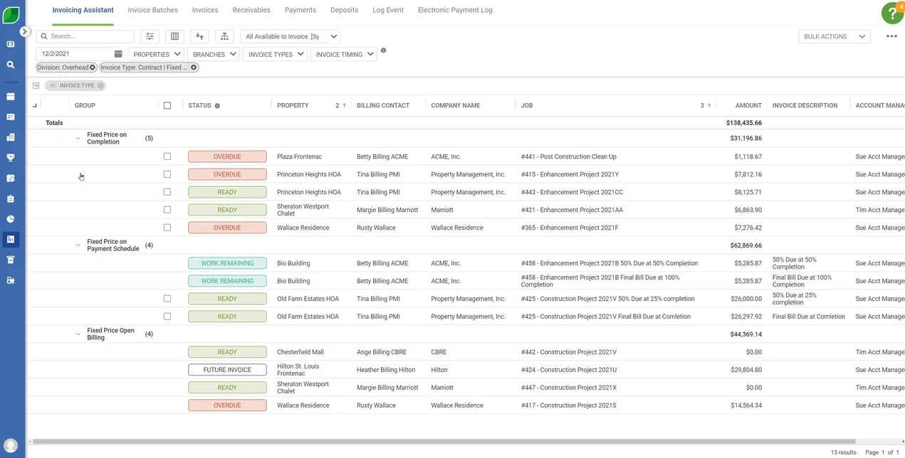Aspire s invoicing features Aspire s invoicing features