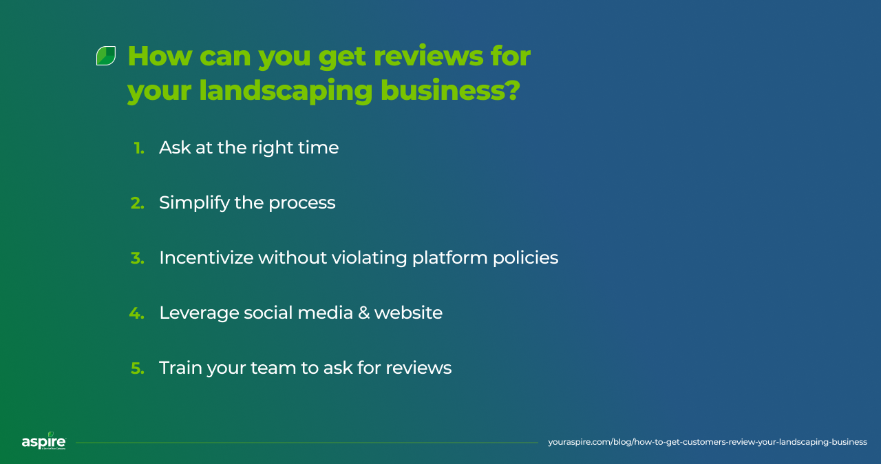 How to Get Customers to Review your Landscaping Business > Image 4 How to Get Customers to Review your Landscaping Business > Image 4
