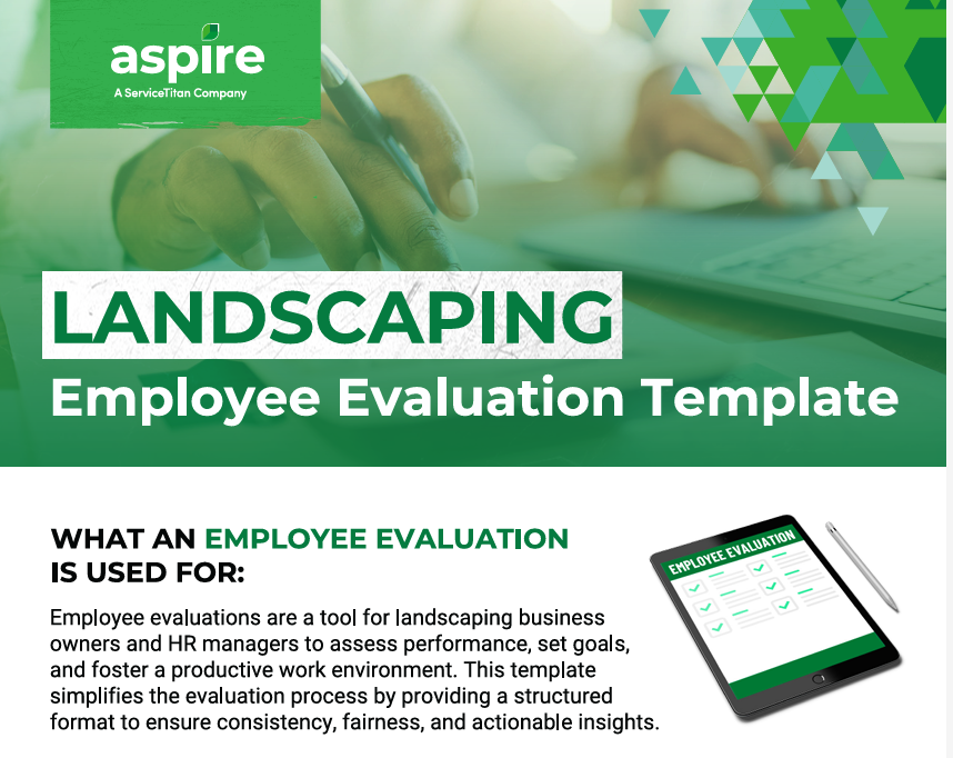 Free Landscaping Employee Evaluation Template > Screenshot 1 Free Landscaping Employee Evaluation Template > Screenshot 1