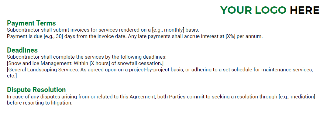 AL MOFU Template Subcontractor Agreement Screenshot 2