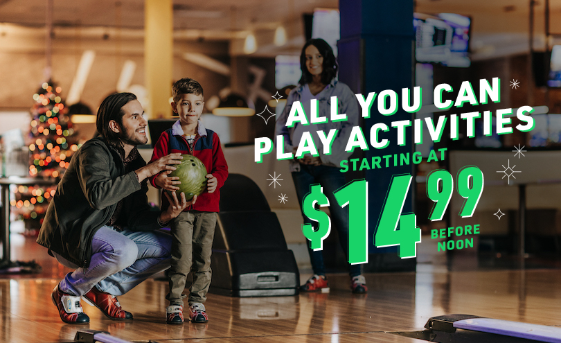 $14.99 All You Can Play Activities, Starting at $14.99