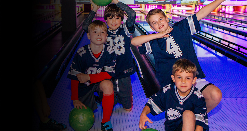 Kids enjoying the Cowboys birthday package