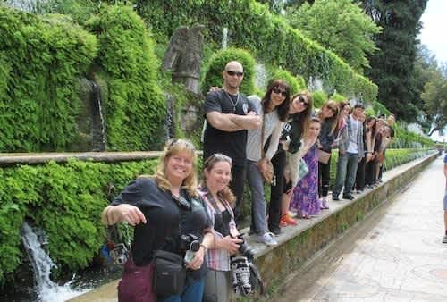 Students and faculty studying abroad.