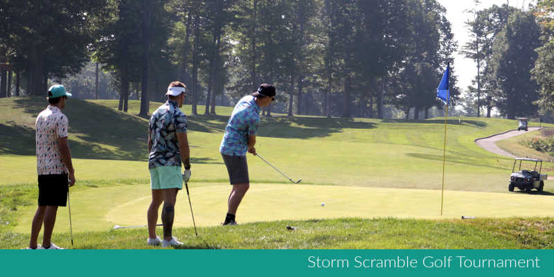 Photograph of the LEC Storm Scramble Golf Tournament. 