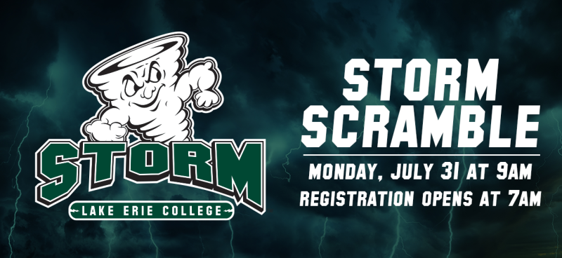 Storm Scramble; Monday, July 31 at 9:00 AM; Registration opens at 7:00 AM