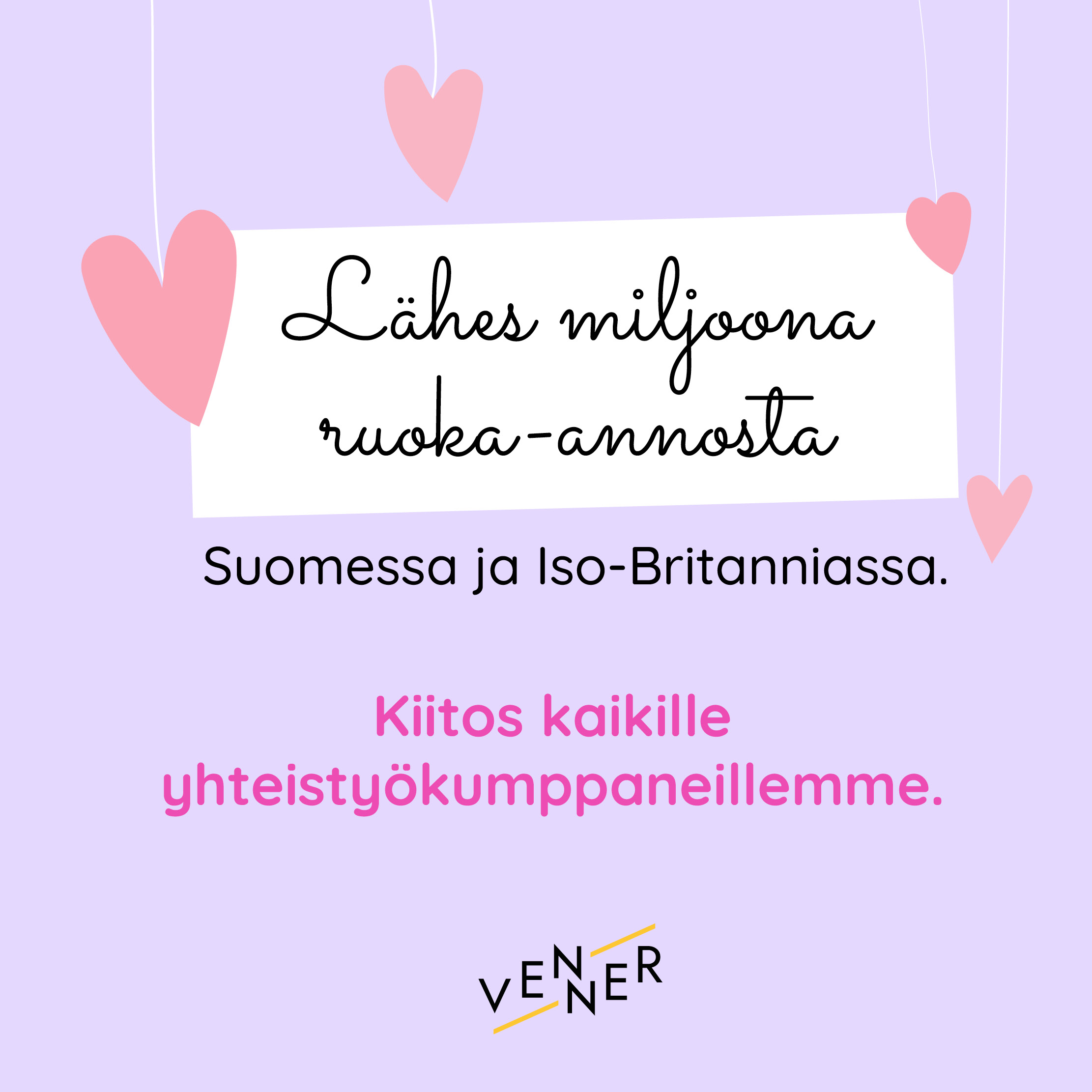 Venner miljoona ruoka-annosta2022