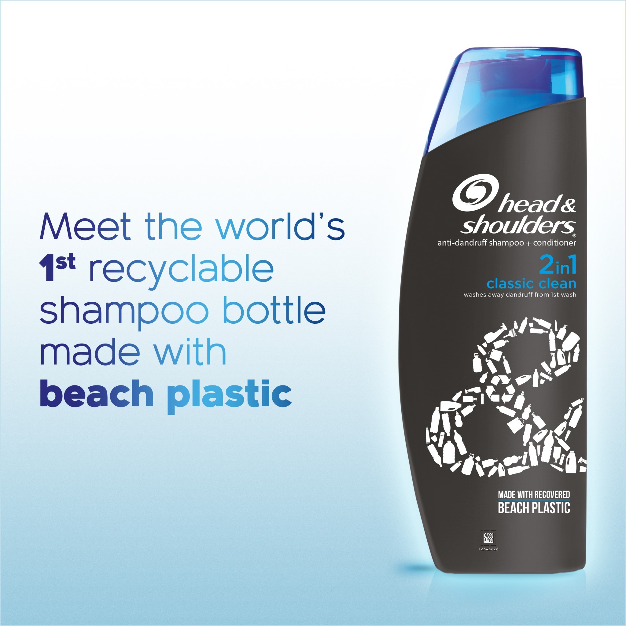  THE WORLD'S FIRST RECYCLABLE SHAMPOO BOTTLE MADE FROM BEACH PLASTIC-image