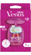 Refillable razors - Extra Smooth Snap (Pink)