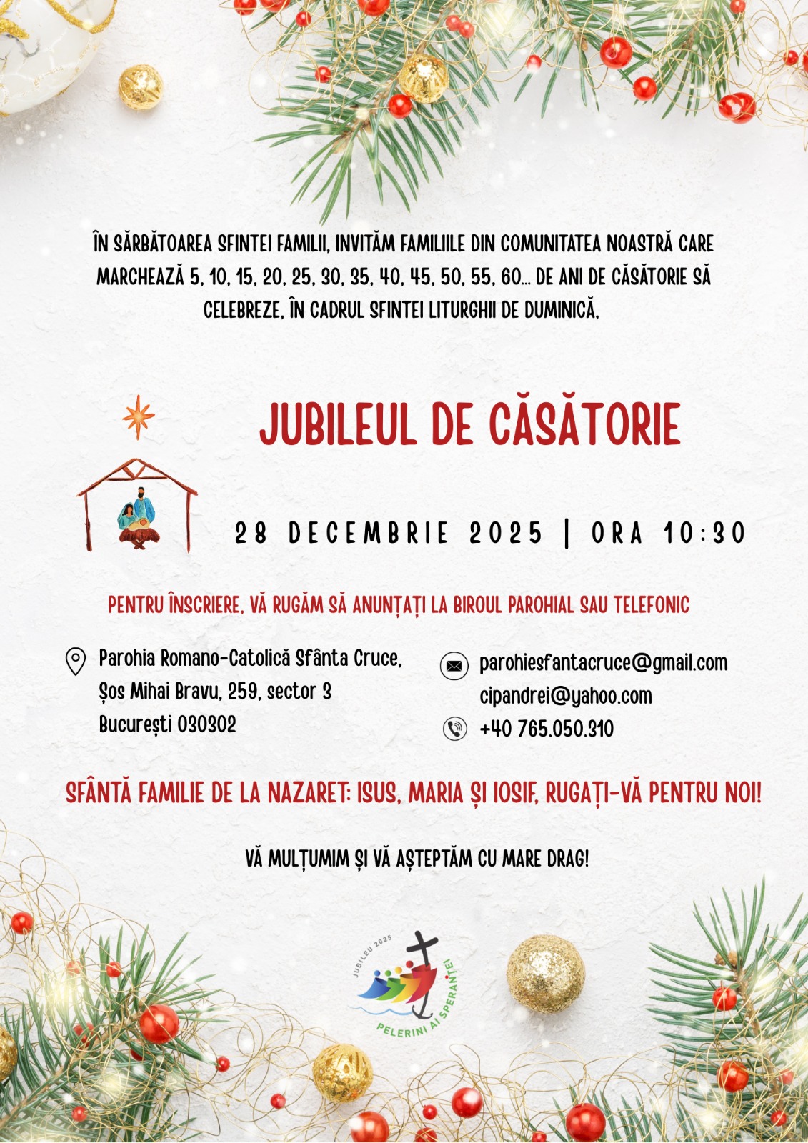 jubileul de casatorie 2025