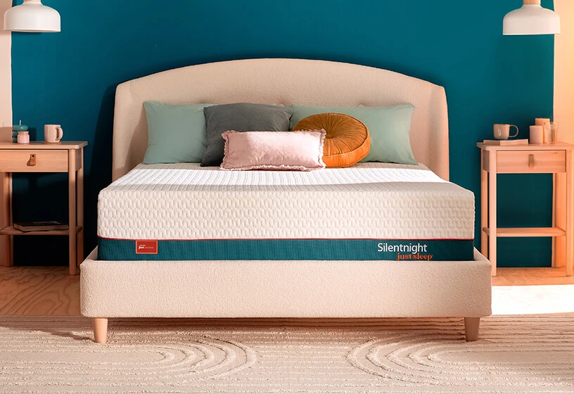 Just sleep mattress on evana bed frame