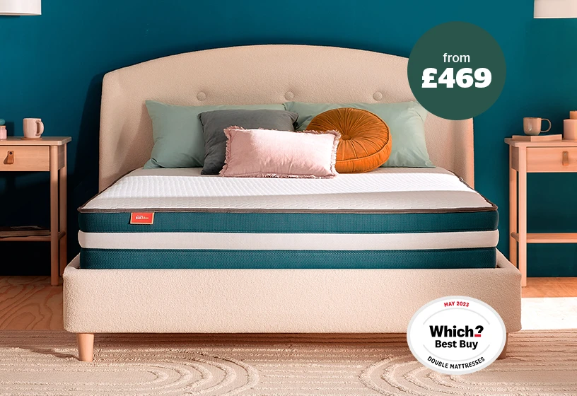 just bliss mattress with a gel-infused comfort layer, prices from £469