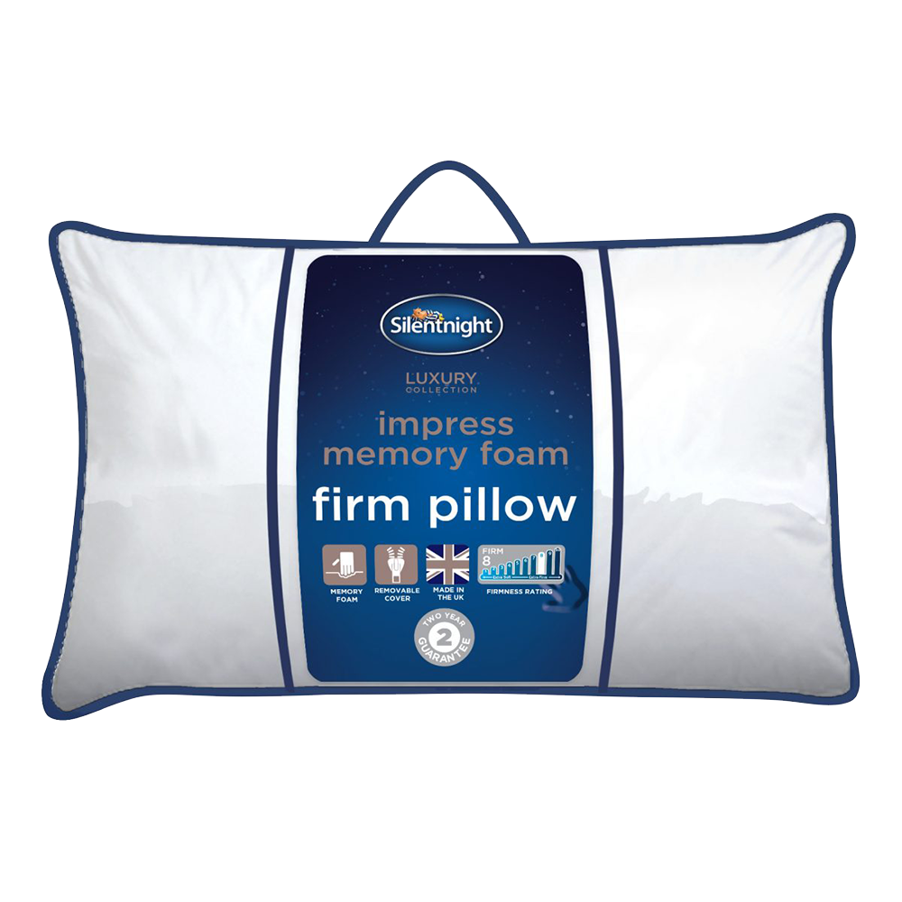 luxury impress memory foam firm pillow