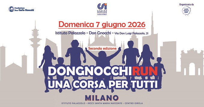 Don Gnocchi Run Milano save the date 2026 - 7 giugno ok sito