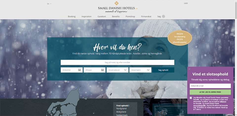 SDH Benefits pop-up fra forside SDH Benefits pop-up fra forside