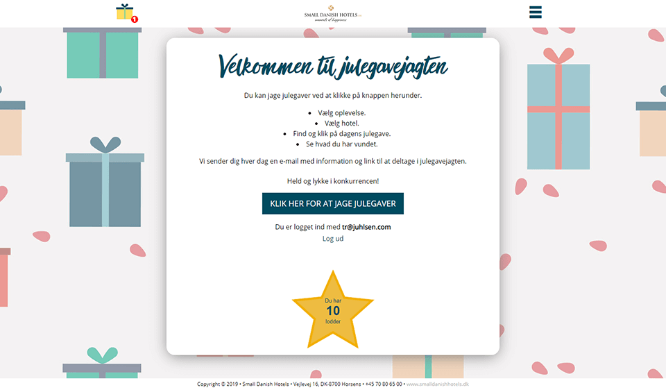 Small Danish Hotels julegavejagt 2019 Small Danish Hotels julegavejagt 2019