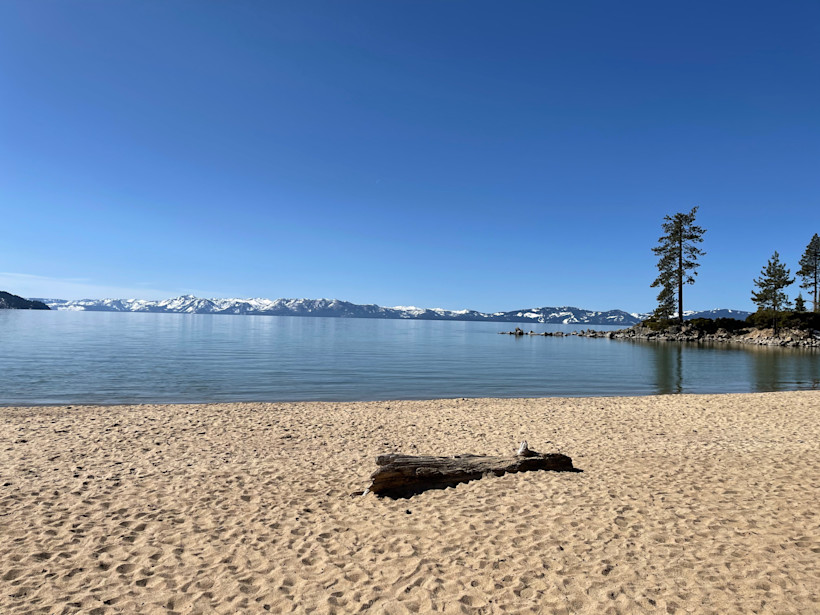 A Sandy Shore of Lake Tahoe
