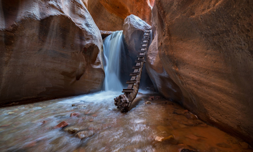 Kanarraville Falls is just outside of Zion National Park.