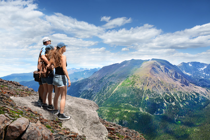 View from Trail Ridge Road. Rocky Mountains National Park, Colorado.