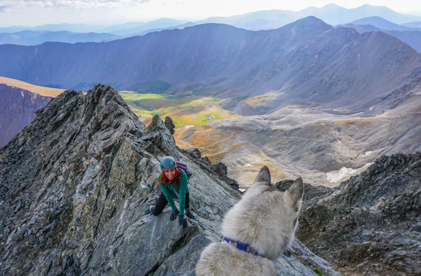 Loki on the ridgeline