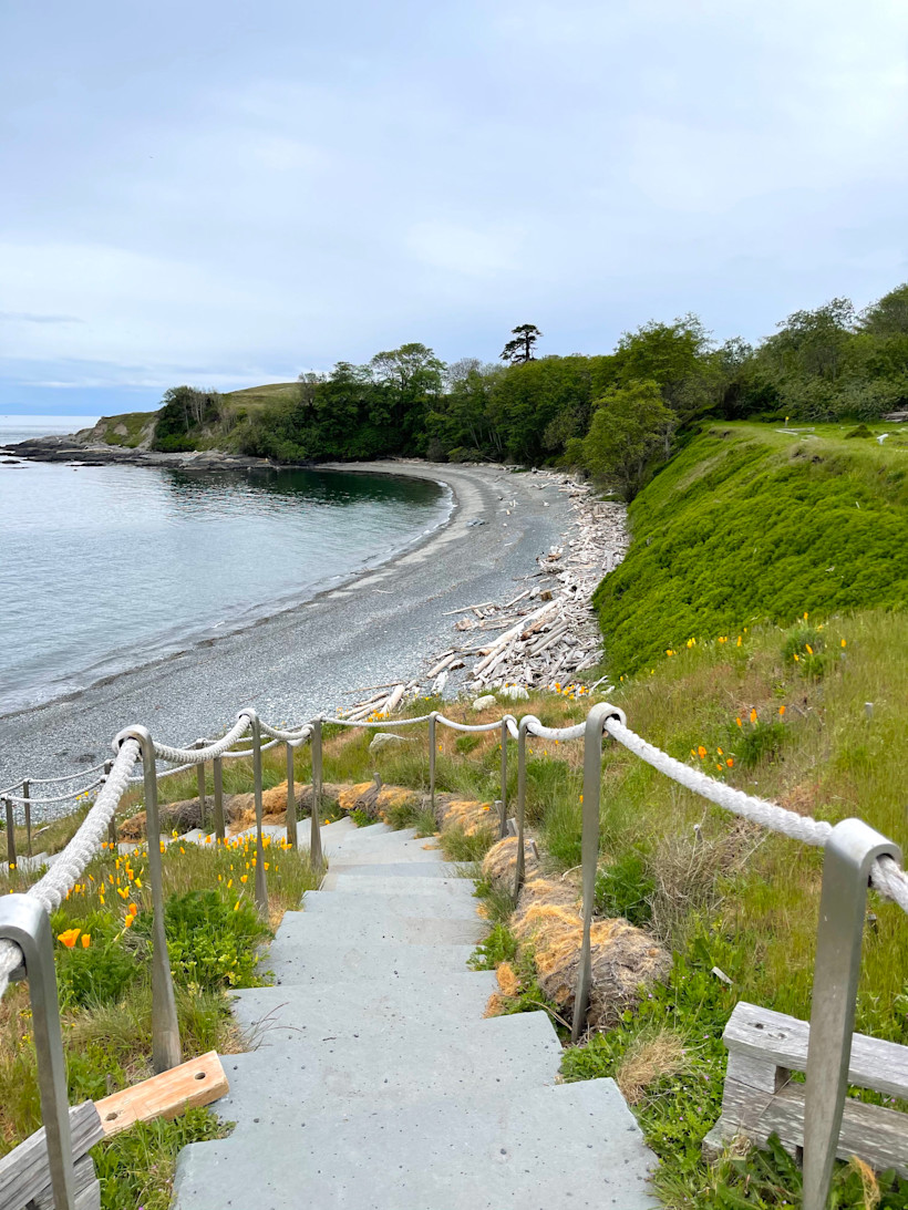 A San Juan Island beach.