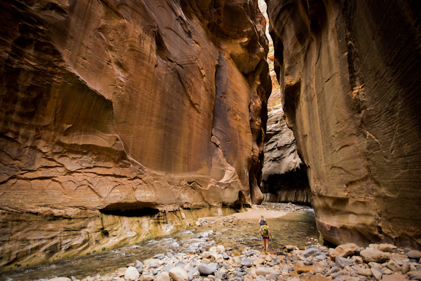 Hiking the Narrows in Zion National Park