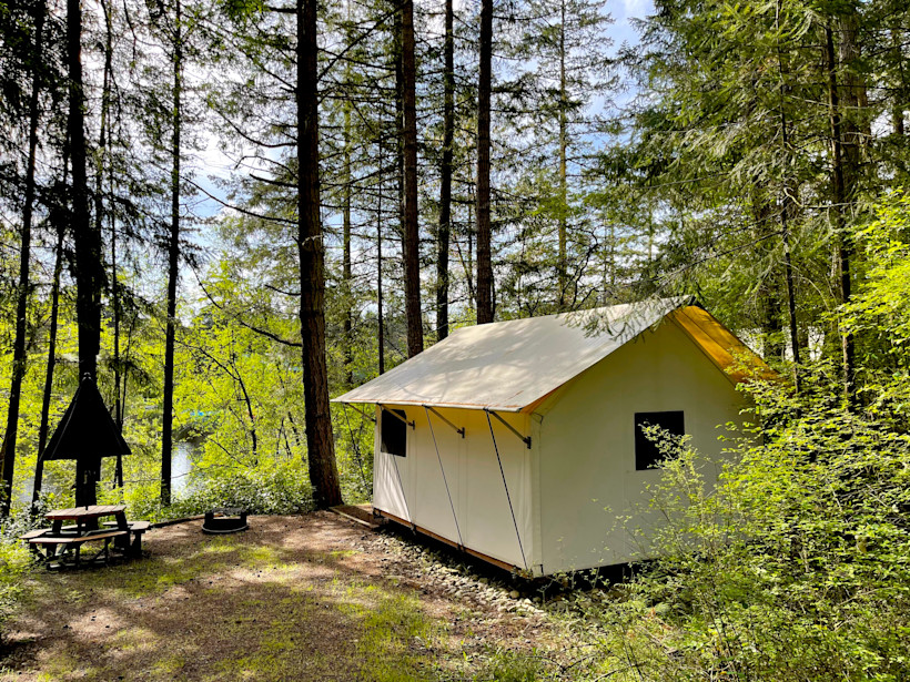 When you book our San Juan Islands Trip, you'll stay in amazing glamping tents!