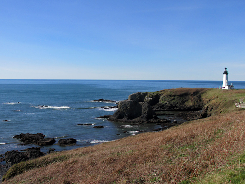 Lighthouse at Yaquina Head in Oregon.