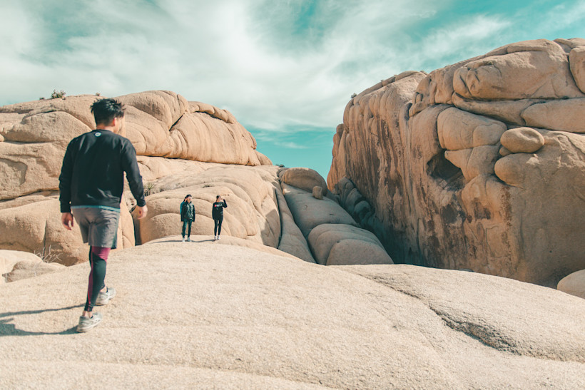 Boulders in Joshua Tree National Park.
