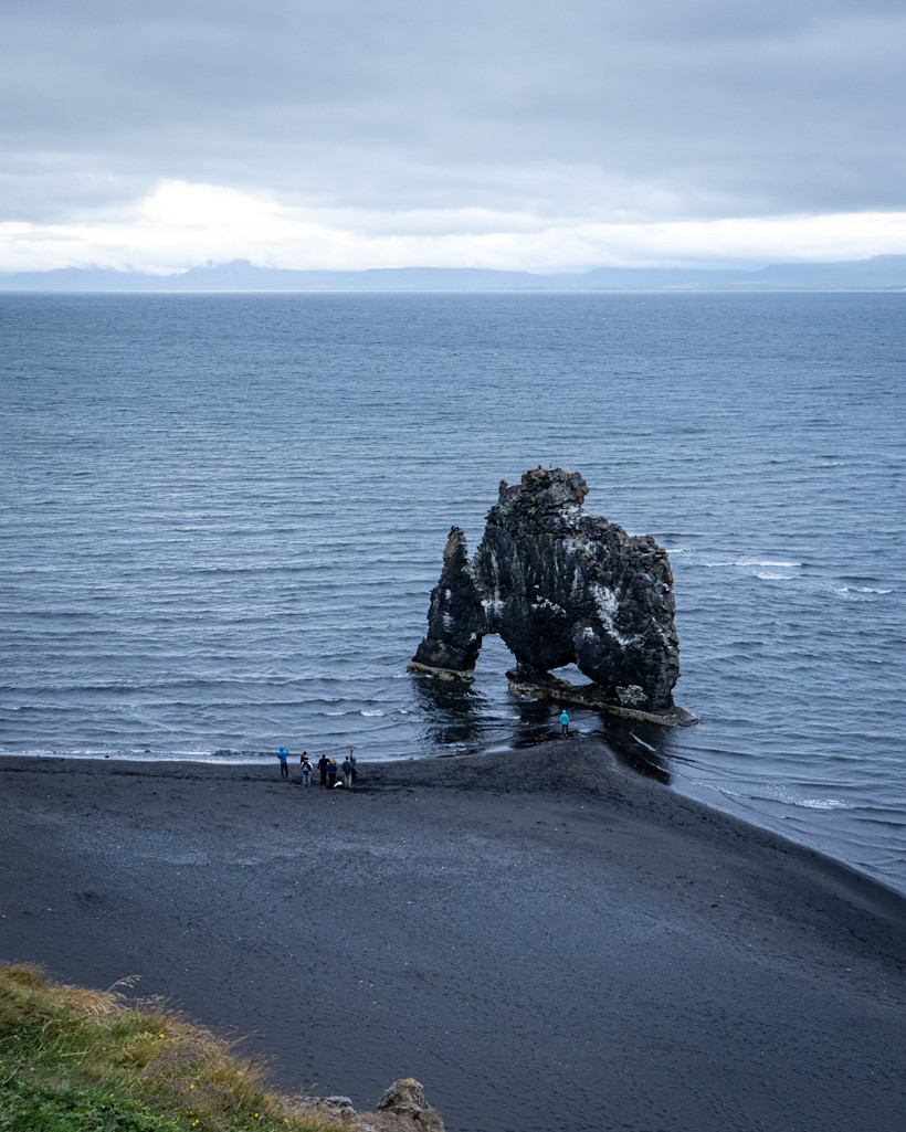 Elephant Rock in Westman Islands of South Iceland