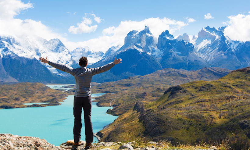 Visiting Patagonia in December through February is the best for hiking, as it's summertime in Chile and Argentina.