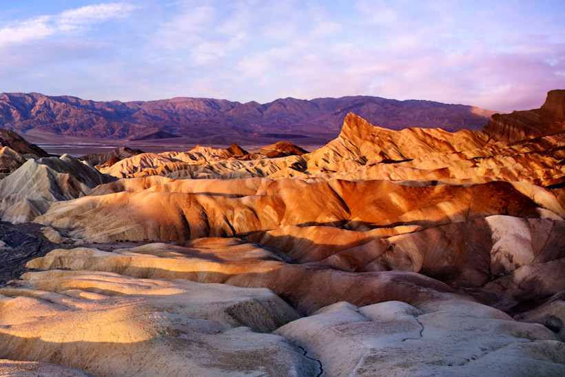 Zabriskie Point At Sunrise, Death Valley National Park