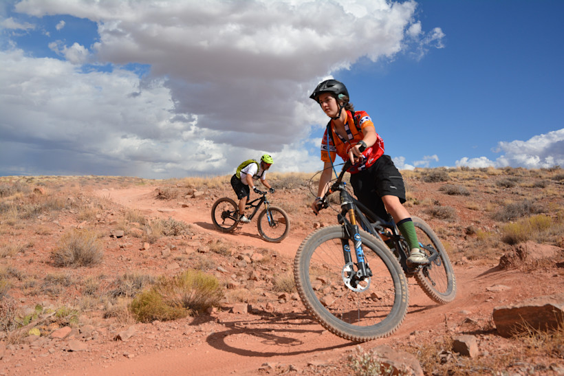 Mountain Biking is a fun way to explore Moab's desert.