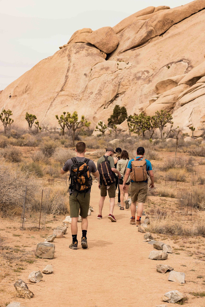 Hidden Valley Trail in Joshua Tree National Park.