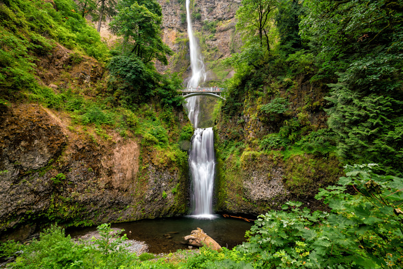 Multnomah Falls in the Columbia River Gorge