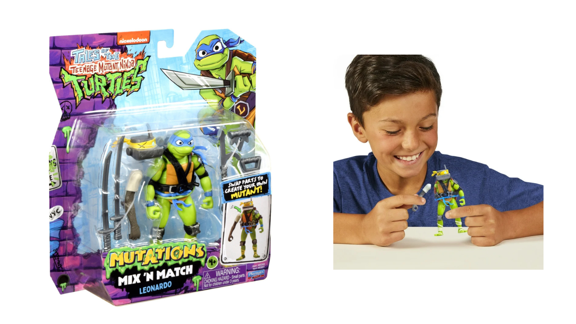 Tales of Teenage Mutant Ninja Turtles Mutations Mix & Match 4.5 Leonardo Basic Action Figure Asst by Playmates Toys.png