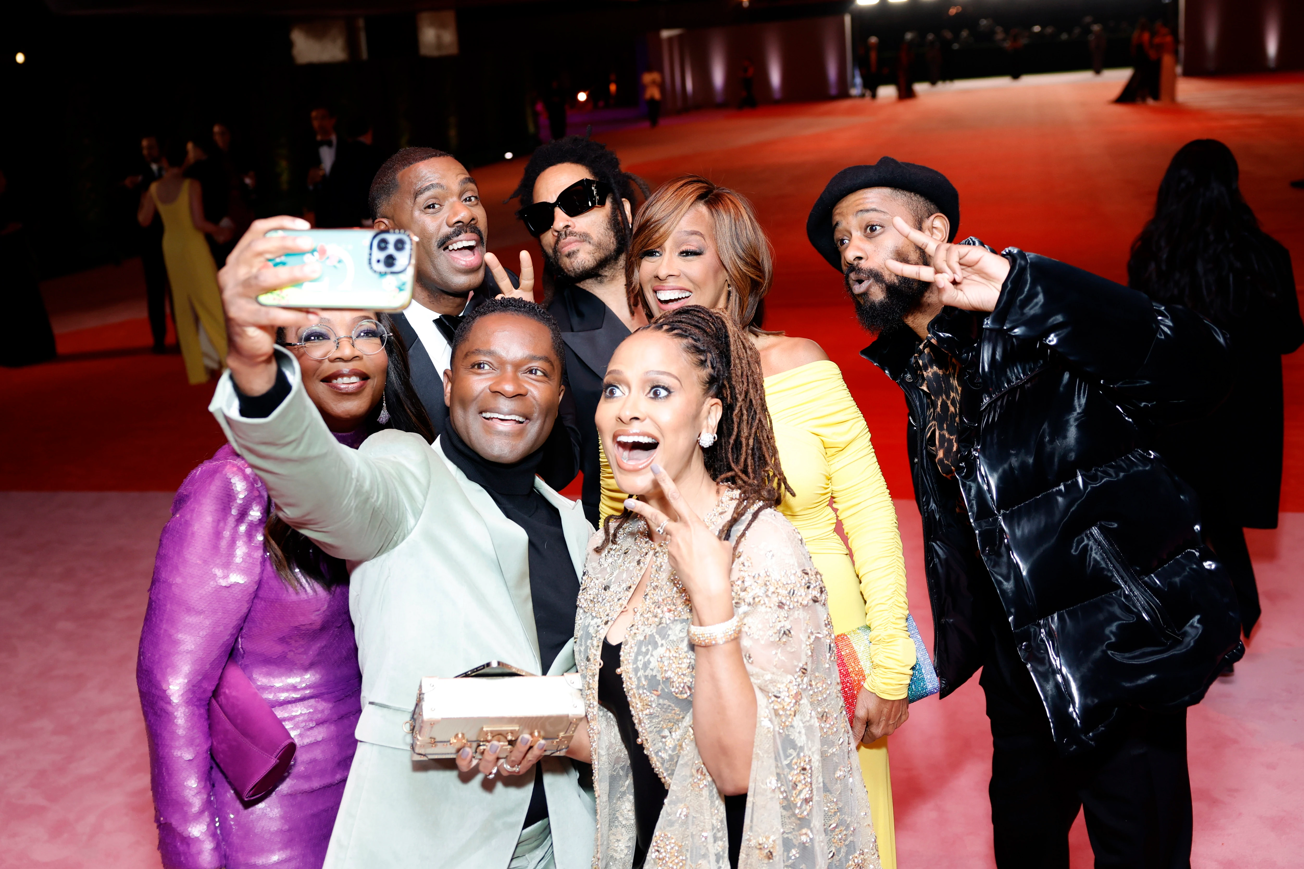 Oprah Winfrey, Colman Domingo, David Oyelowo, Lenny Kravitz, Ava DuVernay, Gayle King and LaKeith Stanfield