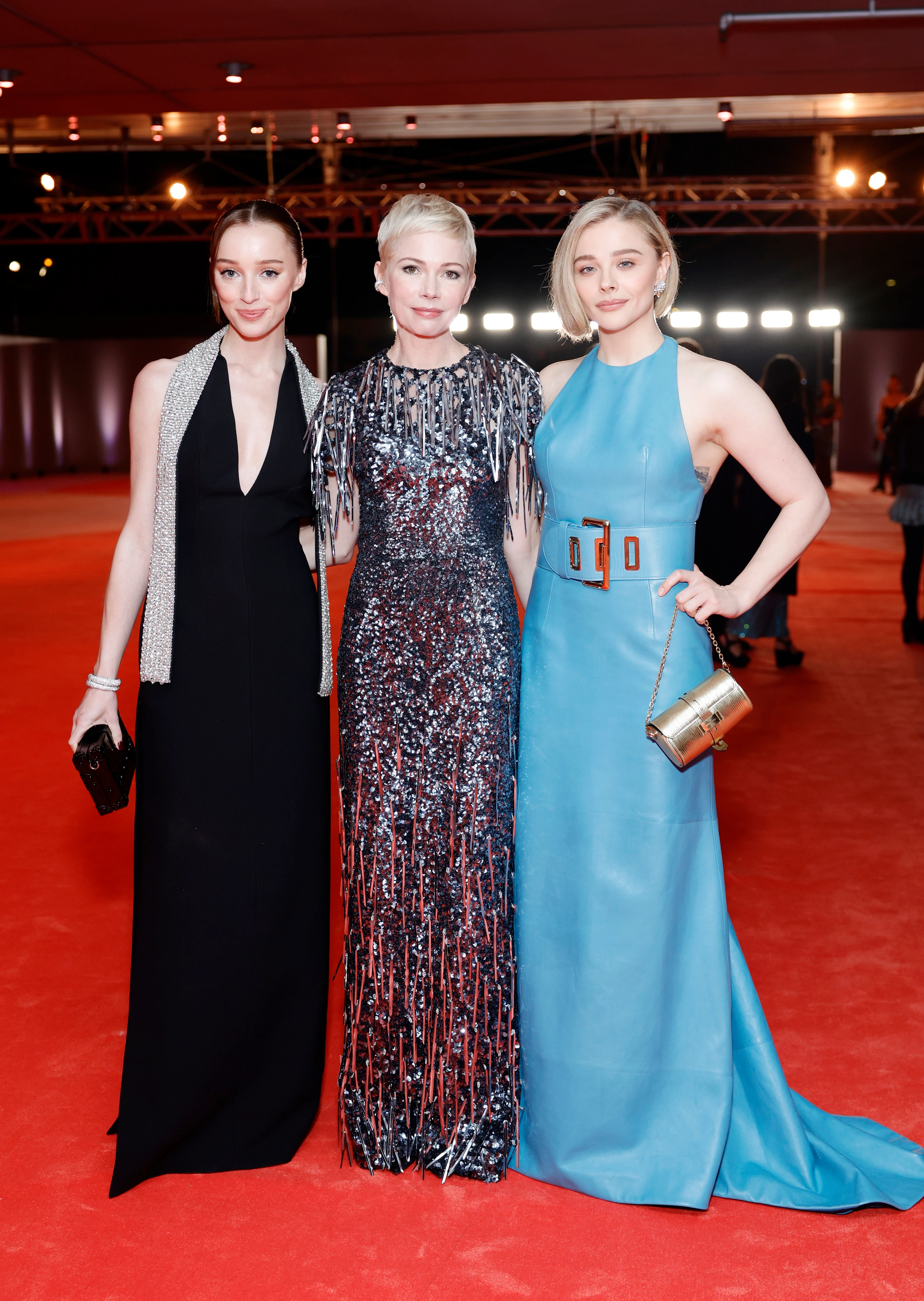 Phoebe Dynevor, Michelle Williams and Chloë Grace Moretz