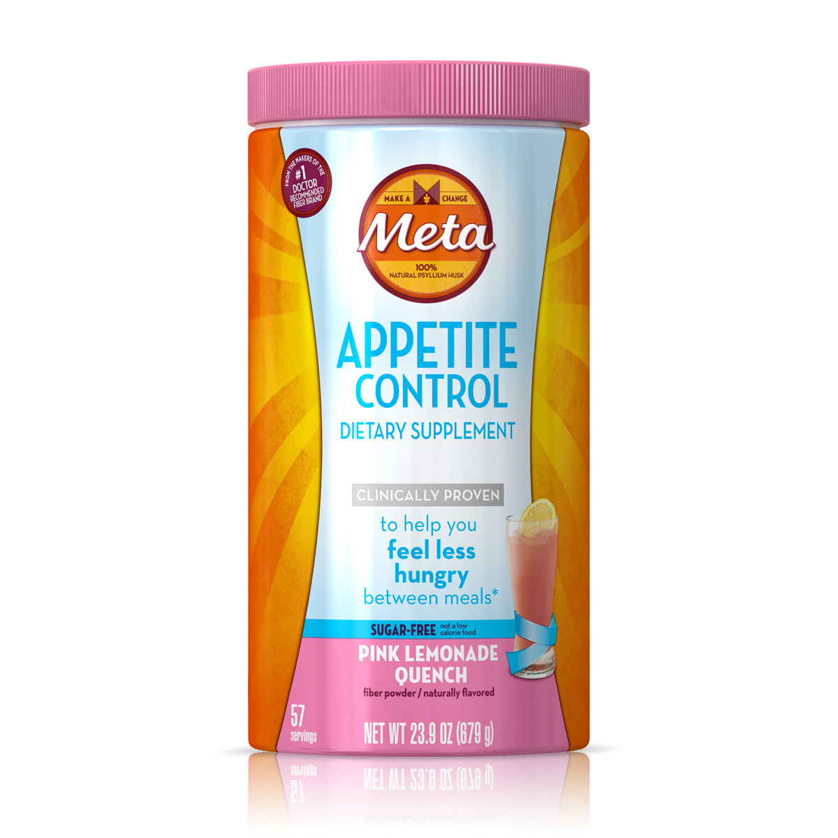 META APPETITE CONTROL FIBER SUPPLEMENT SUGAR-FREE PINK LEMONADE QUENCH