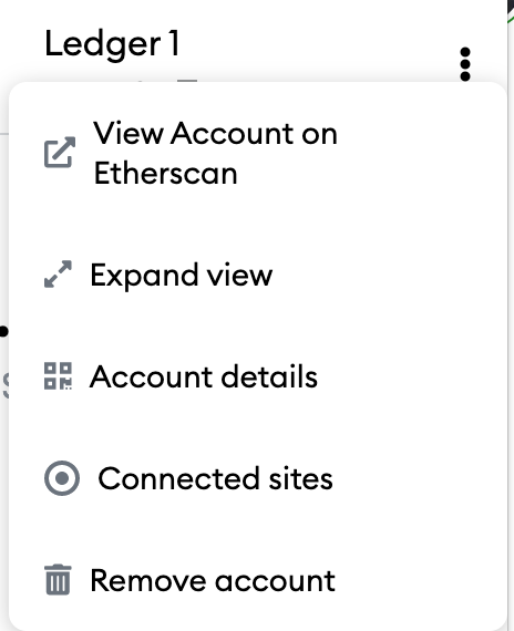 Remove Connected Metamask Sites