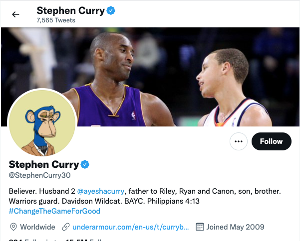 Steph Curry Tweet