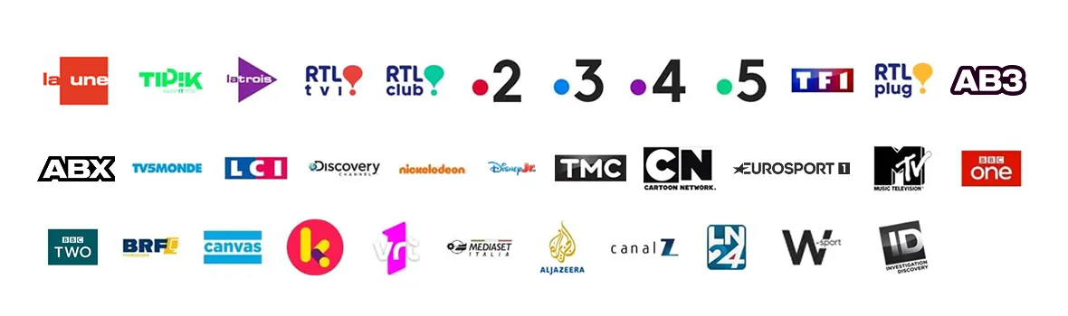 Sender bei Scarlet Digital-TV: belgische Sender, Kindersender, Sport und internationale Programme.