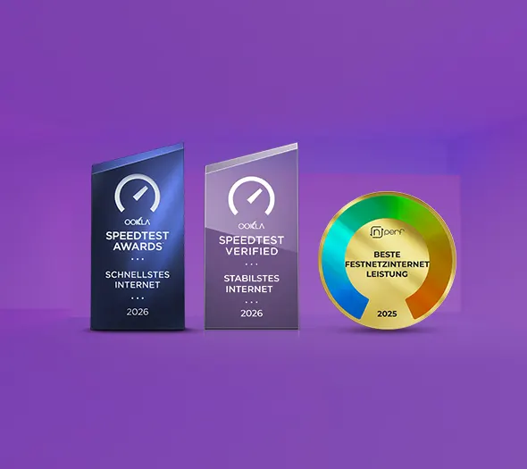 Ookla- und Nperf-Auszeichnungen