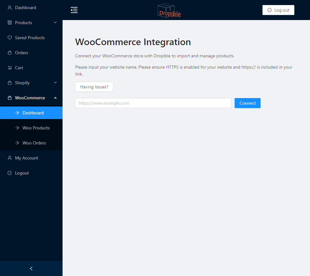 woocommerce-connect-dropible