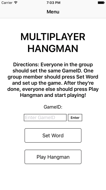 PubNub Multiplayer Hangman Game